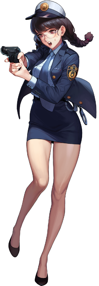 Manga Anime, Manga Girl, Anime Art, Female Character - Female Anime Police Officer (720x1200), Png Download