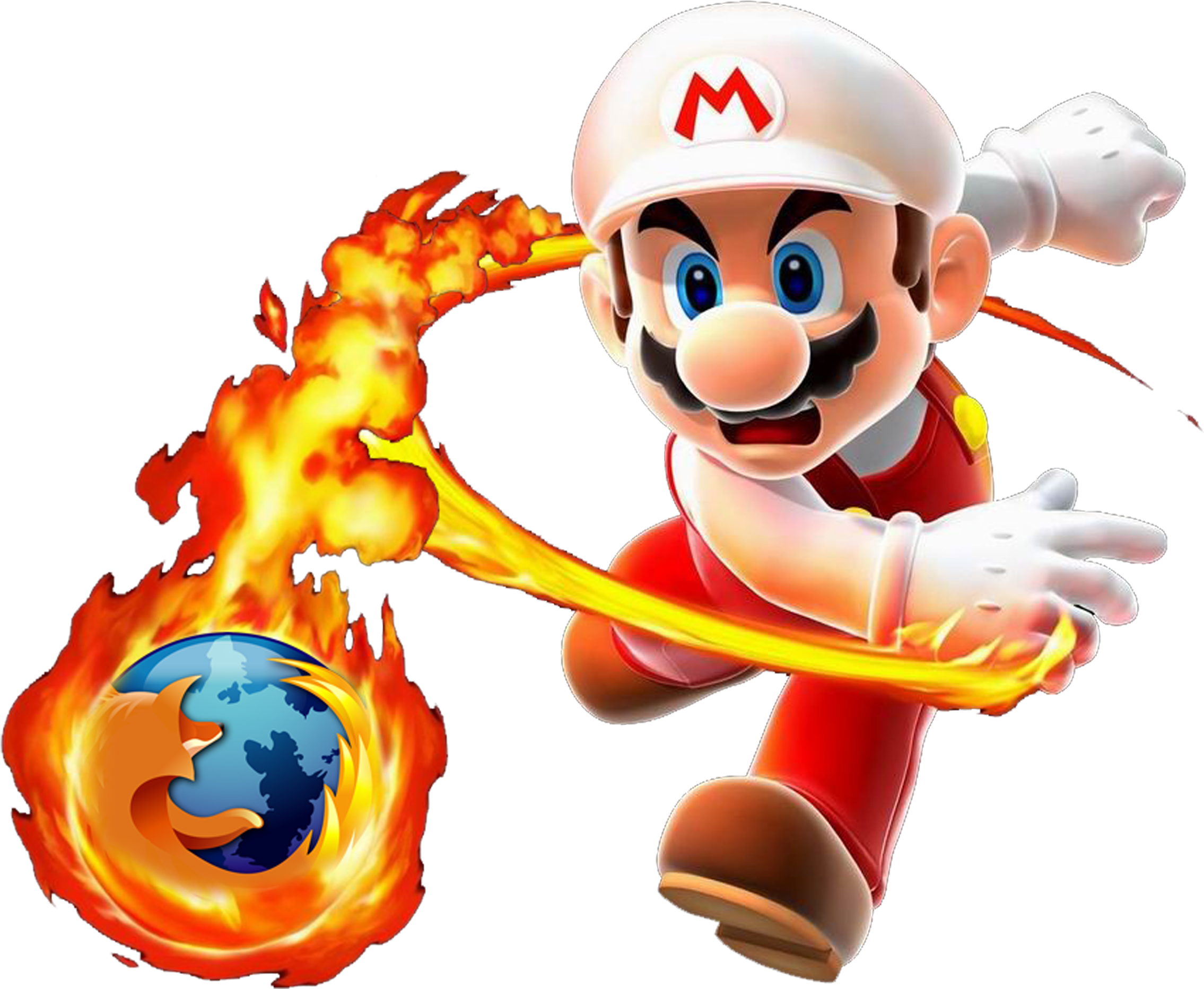 Fireball Clipart Paper Mario - Super Mario Galaxy 2 Fire Mario (2269x2141), Png Download