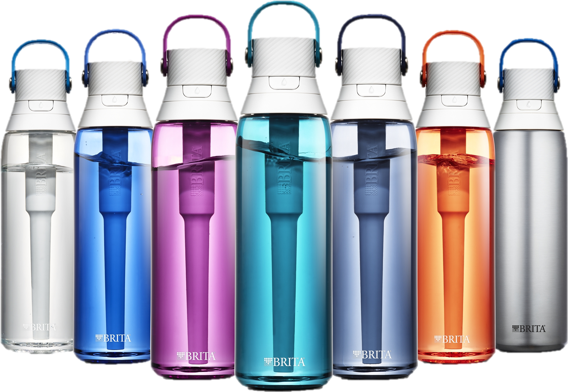 Brita 26 Ounce Premium Filtering Water Bottle With - Brita Premium Water Bottle (2000x2000), Png Download