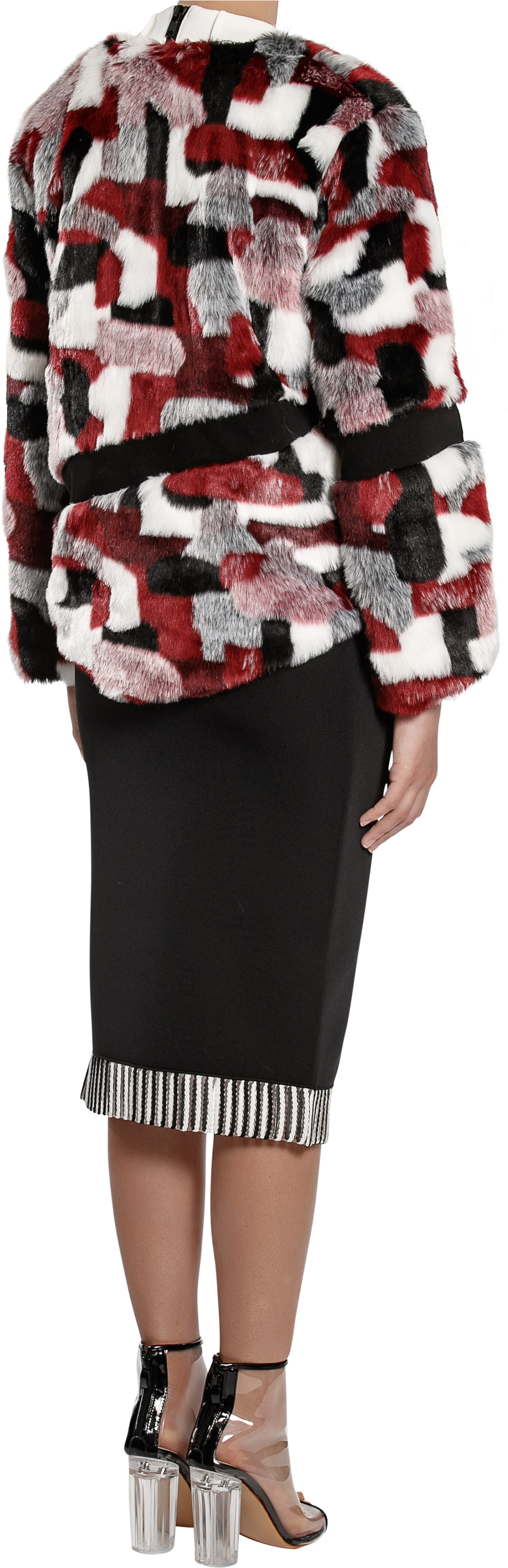 Blaze Faux Fur Jacket - Blouse (2400x3600), Png Download