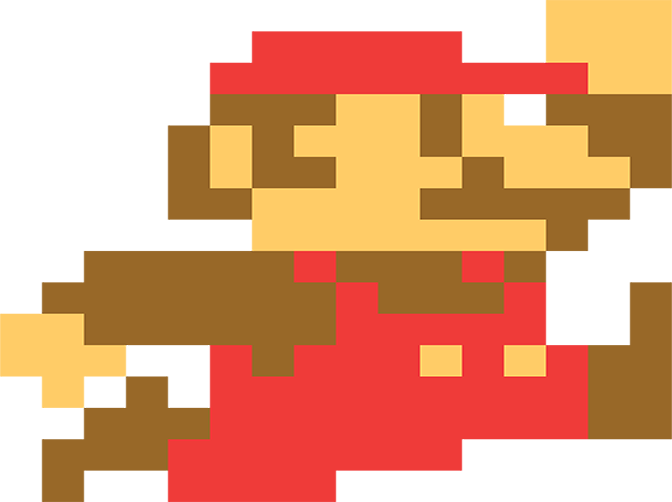 Mario Running - Mario Bros (672x502), Png Download