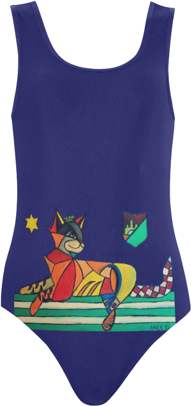 King Bella, Cat Corner Swimsuit Vest One Piece Swimsuit - Active Tank (1000x1000), Png Download