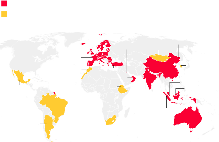 Nations Halting 737 Max Flights - Helsinki On A World Map (750x534), Png Download