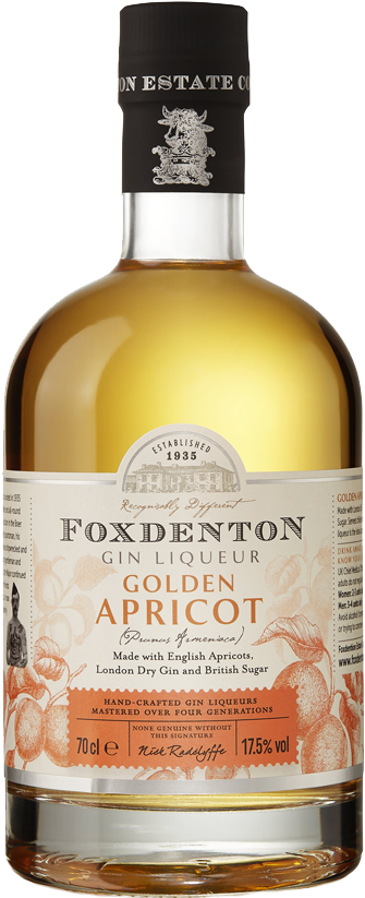 Foxdenton Golden Apricot Gin Liqueur 700ml (368x880), Png Download