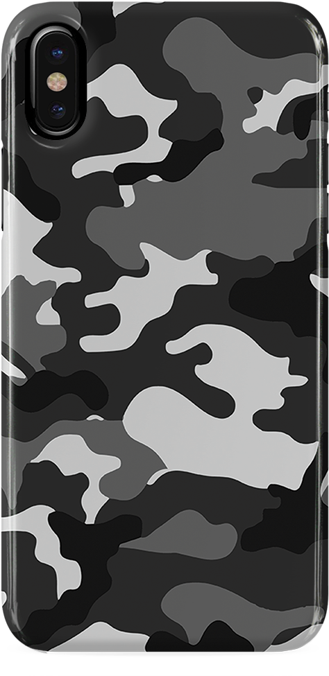Black Abstract Camouflage Cover Case For Iphone Xs - Honor 8 Lite Kuoret (1000x1000), Png Download
