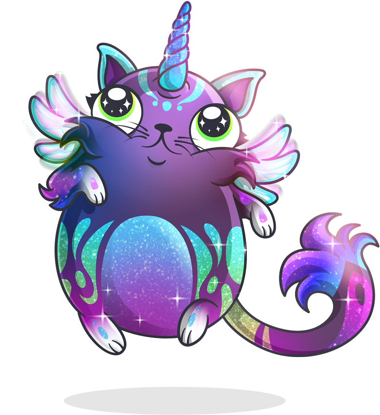 Fancy Cat - Glitter - Cartoon (1200x1200), Png Download