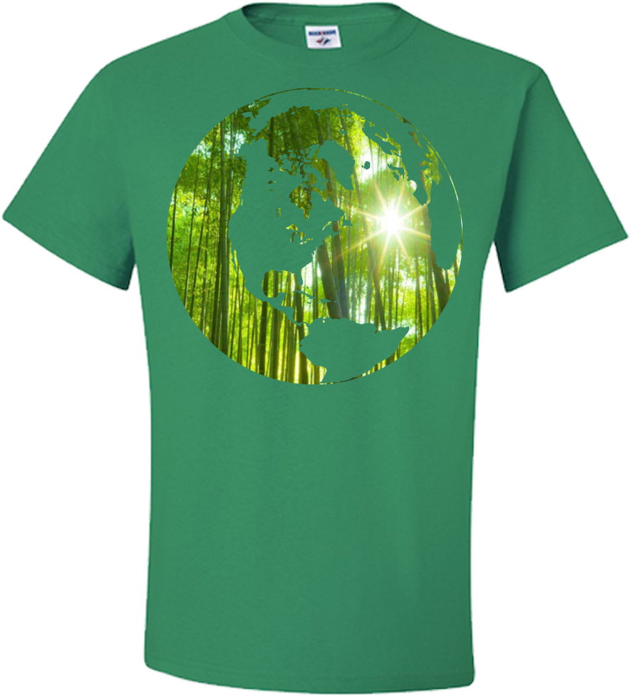 Green Earth - Shirt (1000x1000), Png Download