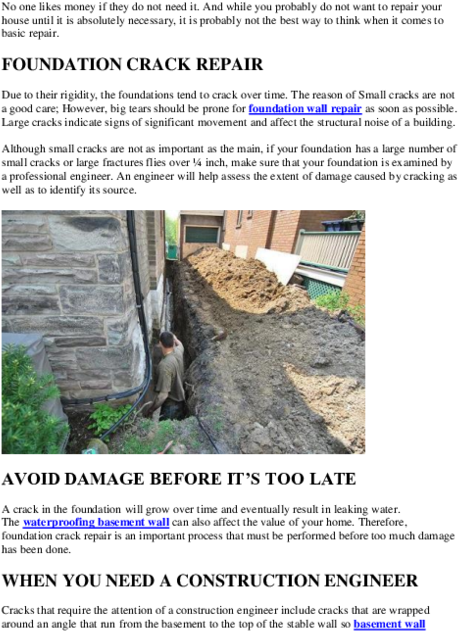 The Importance Of Foundation Crack Repair (600x776), Png Download