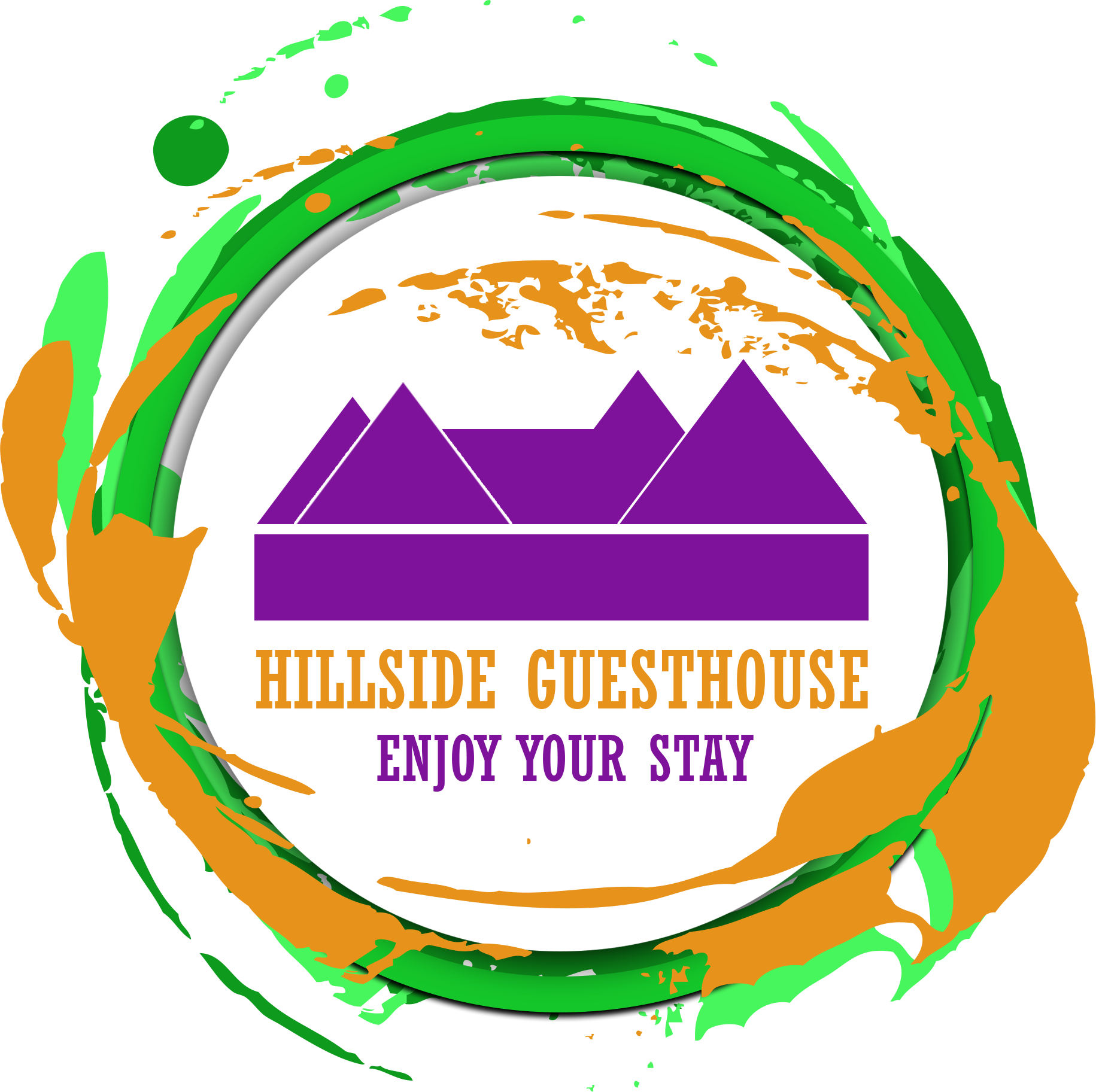 Hillside Guesthouse - Circle (1831x1825), Png Download