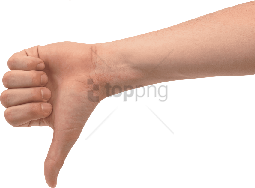Free Png Download Hand Negative Down Png Images Background (850x627), Png Download
