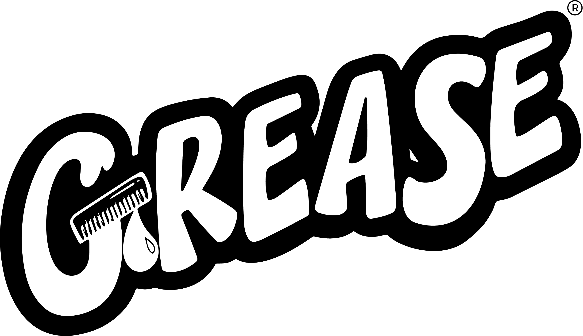 Grease The Musical Logo (2483x1432), Png Download