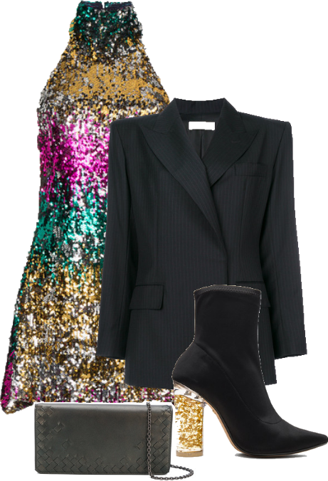 Award Show Outfit - Dress (461x676), Png Download