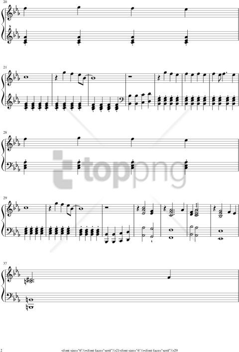 Free Png Glowing Eyes Sheet Music Piano 21 Pilots Png - Nightwish Eva Piano Sheet Music (480x705), Png Download