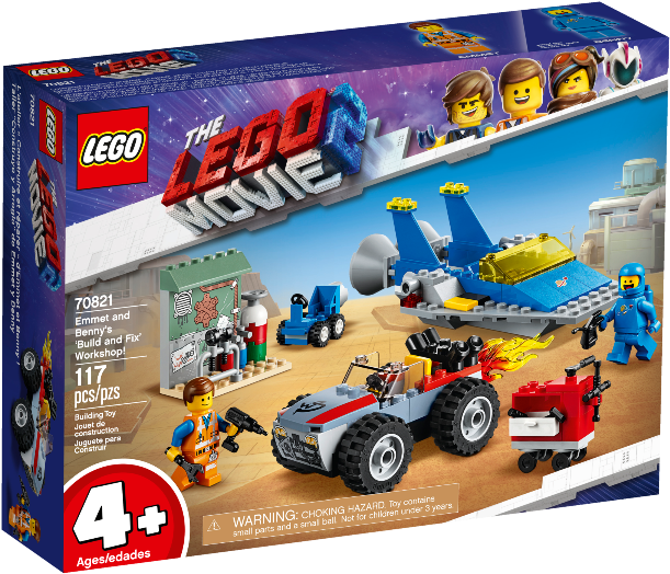 70821 Lego Movie 2 Emmet And Benny's Build And Fix - Lego Movie 2 Lego Sets (900x675), Png Download