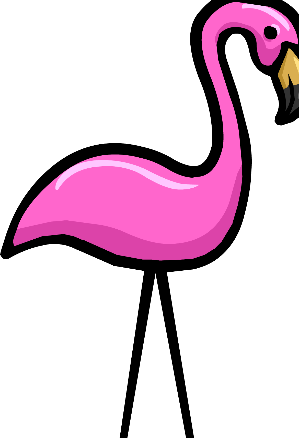 Pink Flamingo - Png (1170x1709), Png Download