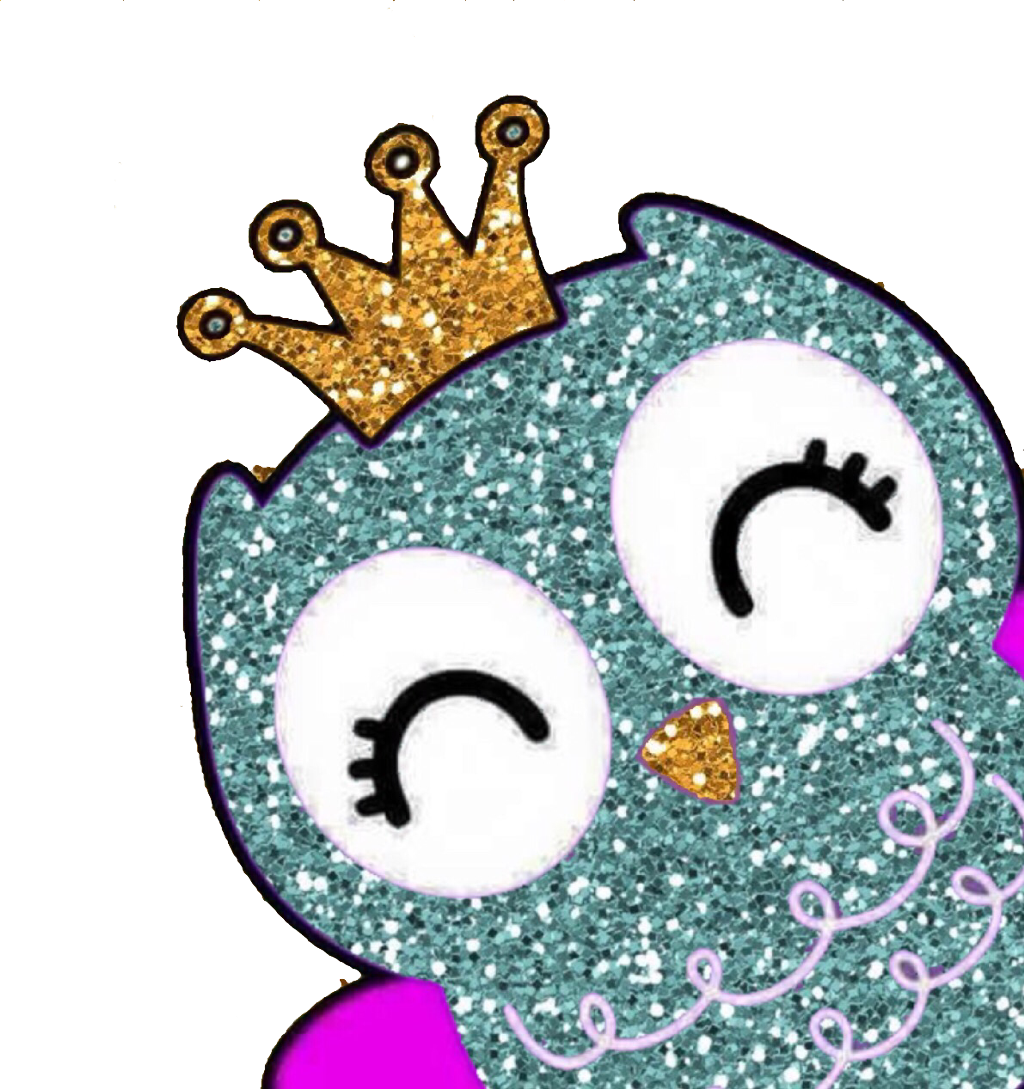 #ftedtickers #glitter #sparkle #gold #owl #animal #birds - Owl Galaxy (1024x1089), Png Download