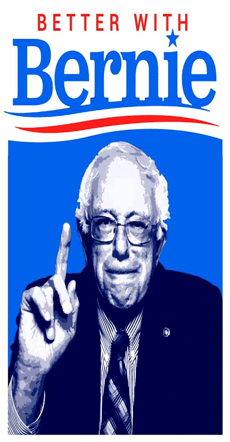 Bernie Sanders Vote,democrat,president Ladies Tank - Bernie Sanders Presidential Campaign, 2016 (1600x1455), Png Download