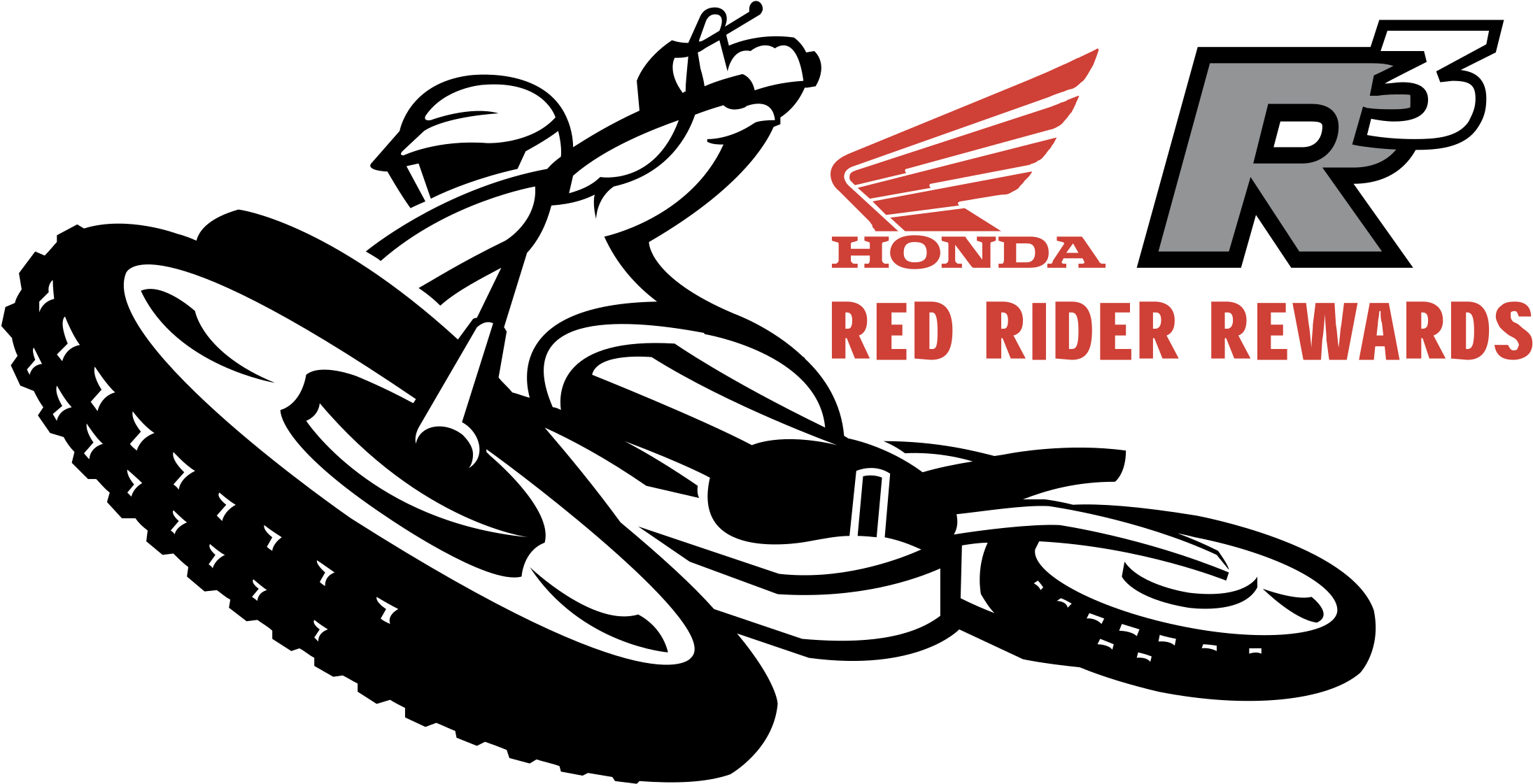 Svg Free Red Rider Rewards Logo Png Transparent Svg - Honda Logo Moto Cross (2400x2400), Png Download