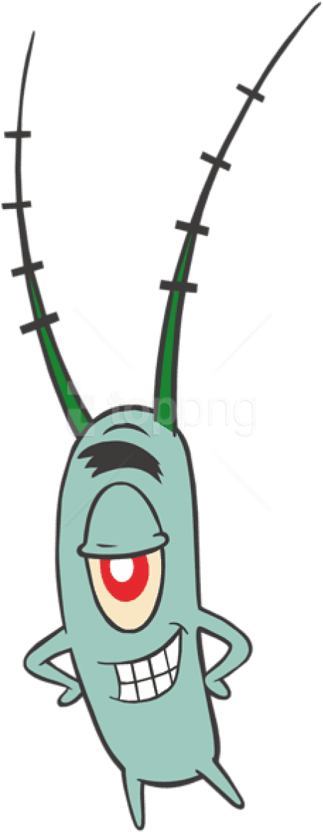 Free Png Download Sheldon -plankton Spongebob Clipart - Plankton From Spongebob (480x1196), Png Download