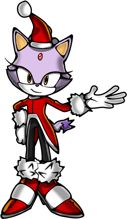 Sa Style Blaze The Cat - Cartoon (595x842), Png Download