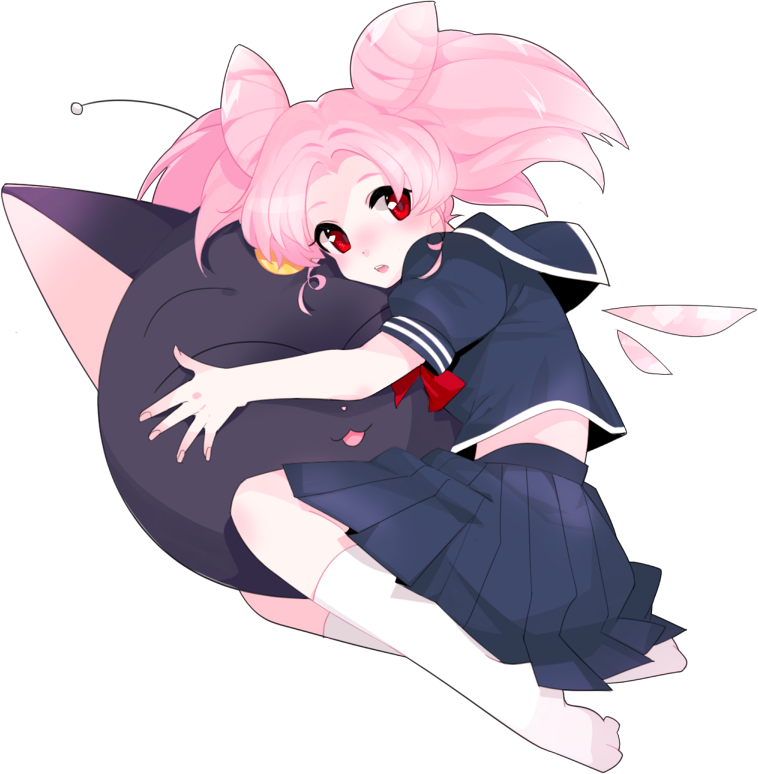 Chibi Usa And Luna-p Drawn By 2rott ( - Cartoon (758x774), Png Download