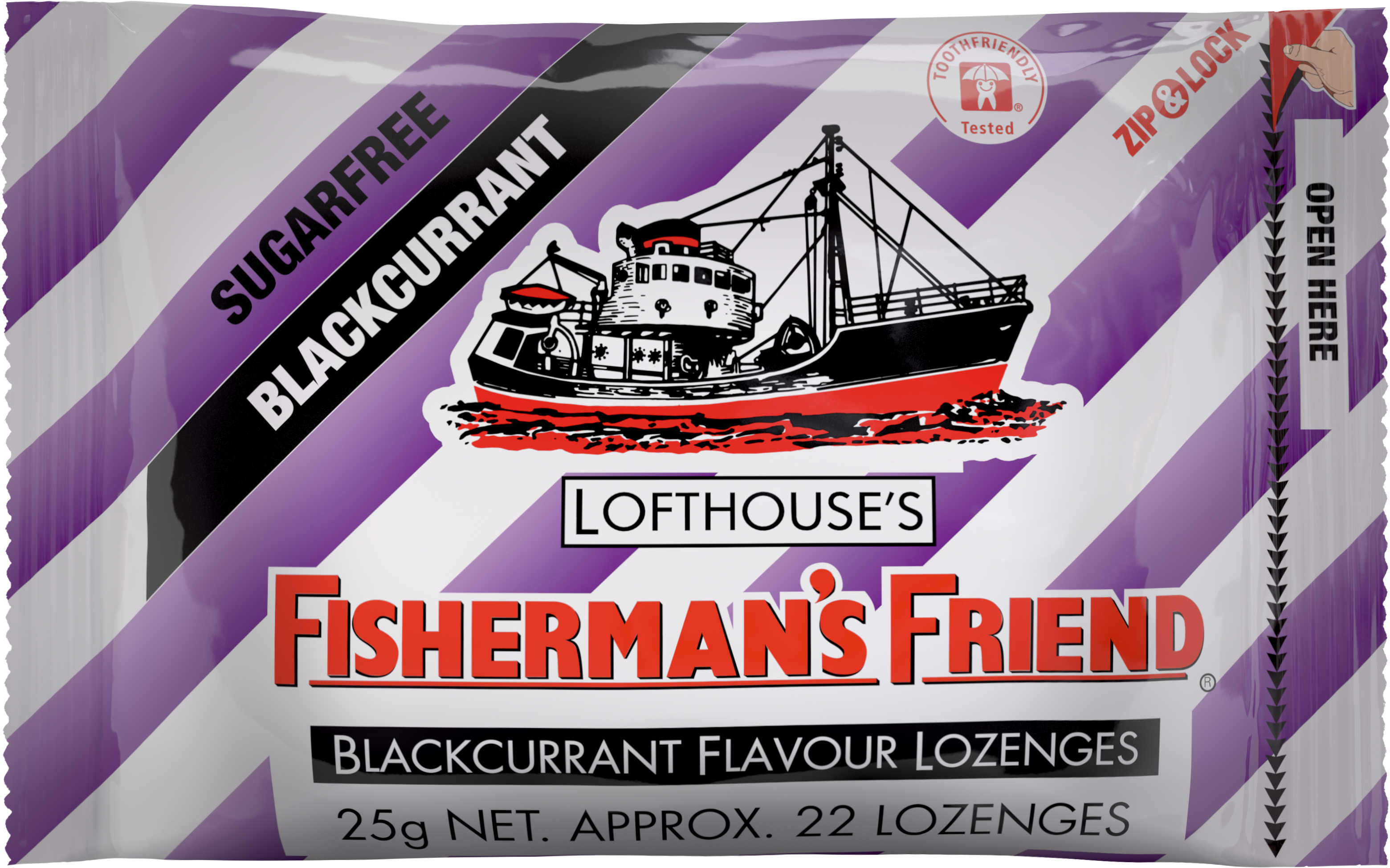Zip Blackcurrant Old - Fisherman's Friend (4098x2869), Png Download