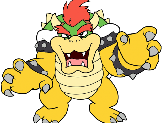 Bowser Mario Kart Cartoon (640x480), Png Download