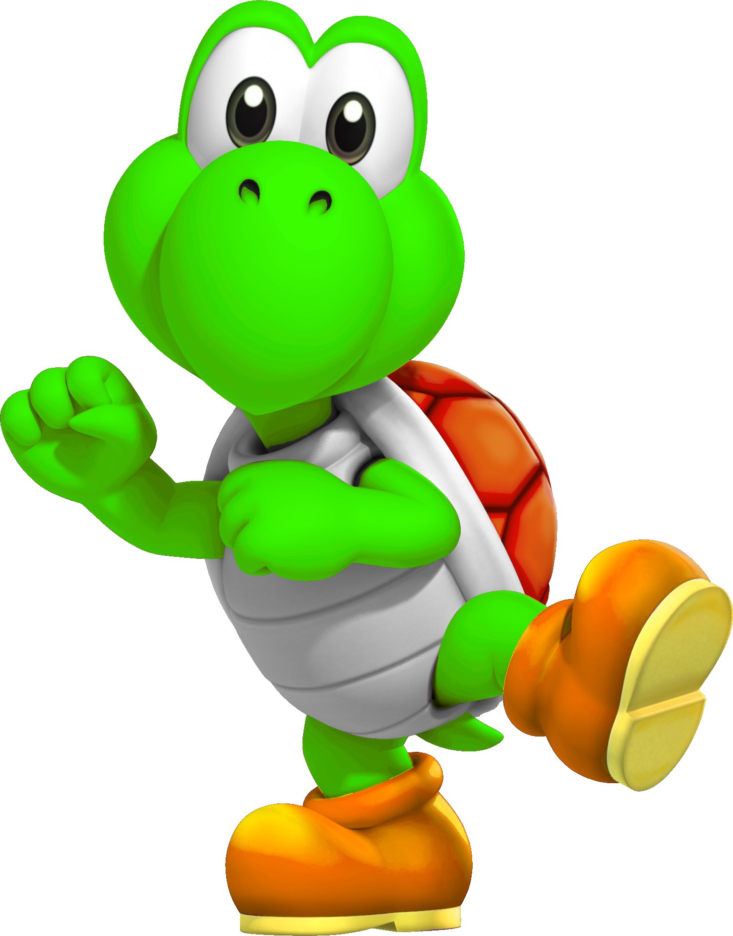 Yoshi Troopa - Koopa Troopa And Yoshi (1478x1886), Png Download