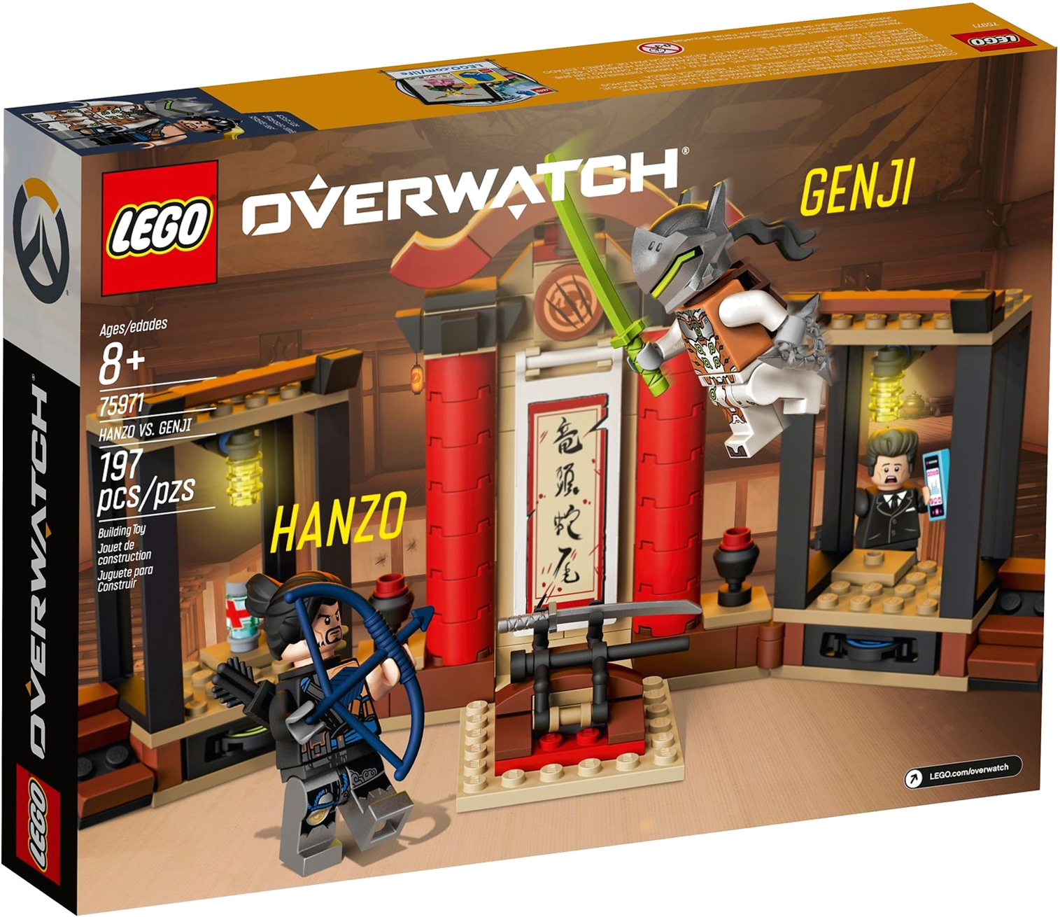 You Will Earn 3 Reward Points By Buying This Product - Lego Hanzo Vs Genji (1533x1318), Png Download