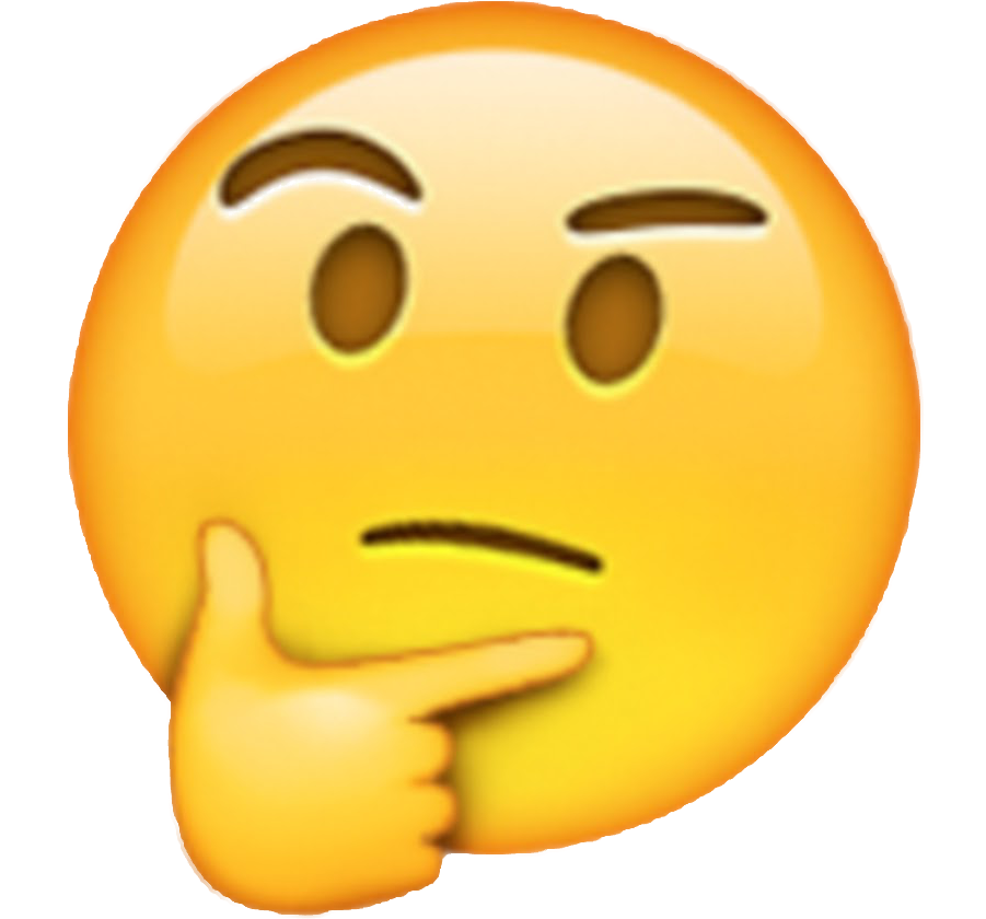 Emoji Hmm - Curious Emoji (900x900), Png Download