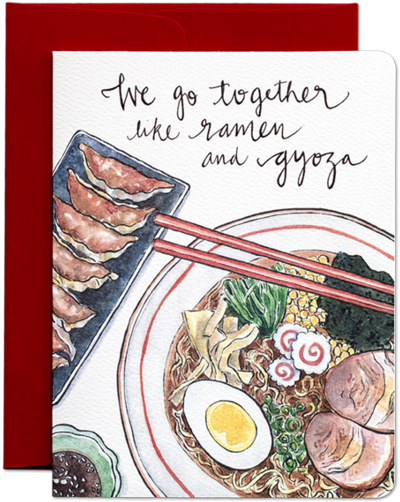 Like Ramen And Gyoza - We Go Together Like Ramen And Gyoza (600x521), Png Download