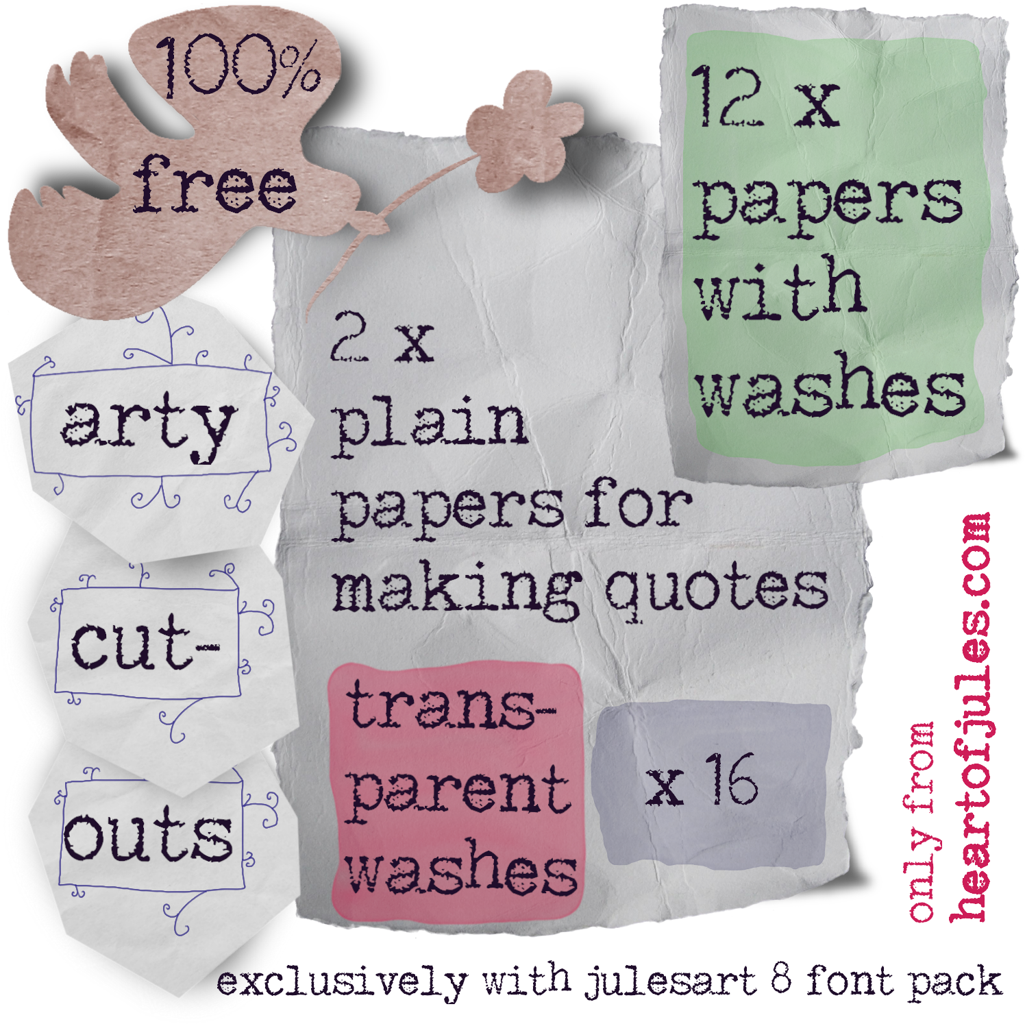 Also Included, Exclusively From The Heart Of Jules - Paper (1500x1500), Png Download