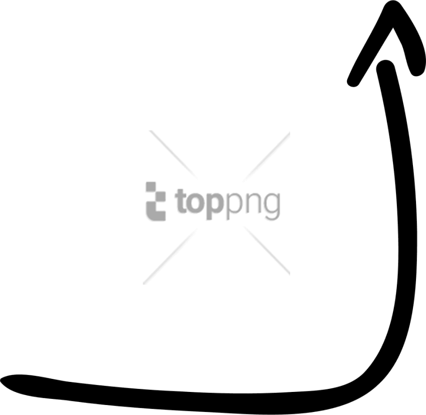 Download Hand Drawn Arrow Up Right Png Images Background (850x828), Png Download