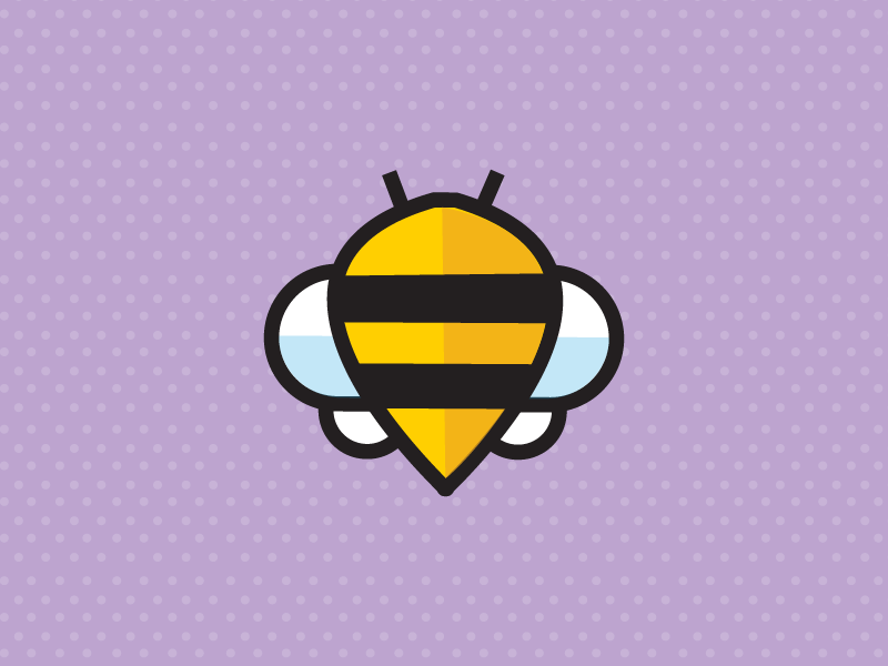 Bee Yourself Icon Logo Illustration Honeybee Bee - Illustration (800x600), Png Download
