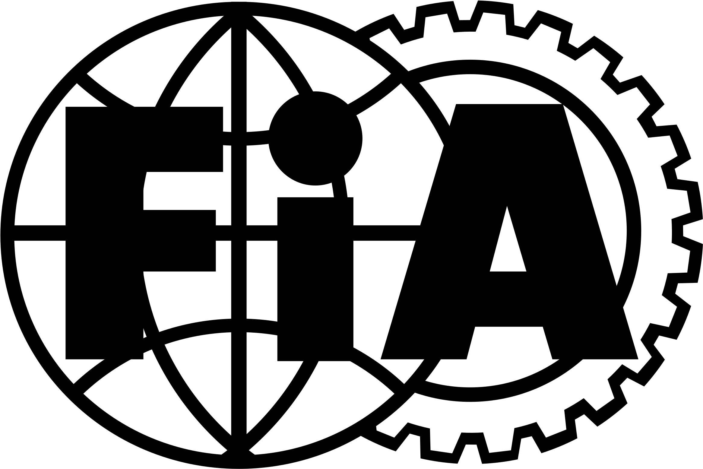 Fia Logo Black And White - Fédération Internationale De L'automobile (2400x2400), Png Download