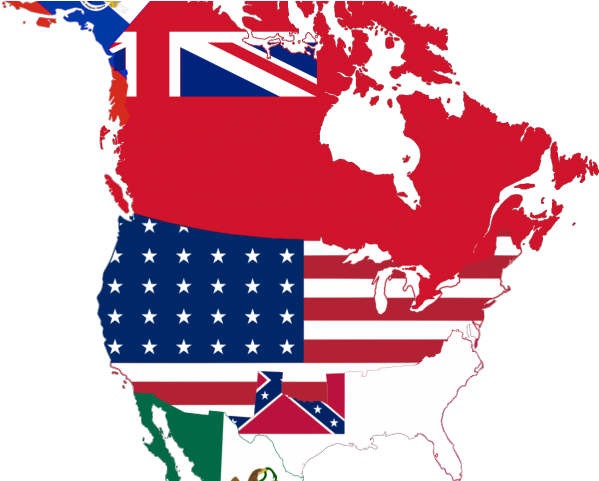 Map Of The Usa Flag Clipart Vector - Map Of Canada Icon (640x480), Png Download