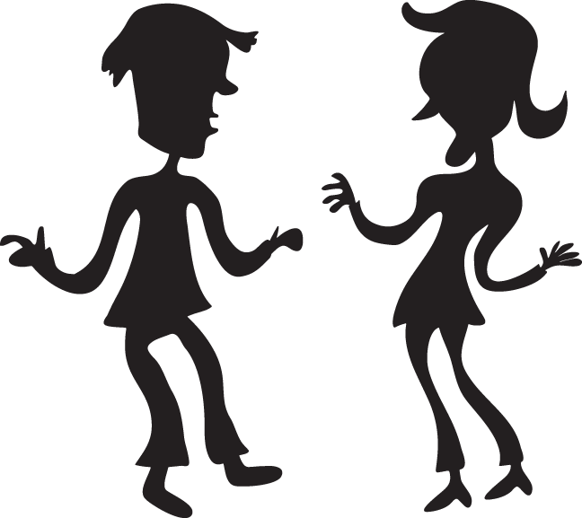 Hd Couple Image Png Cartoon (648x577), Png Download