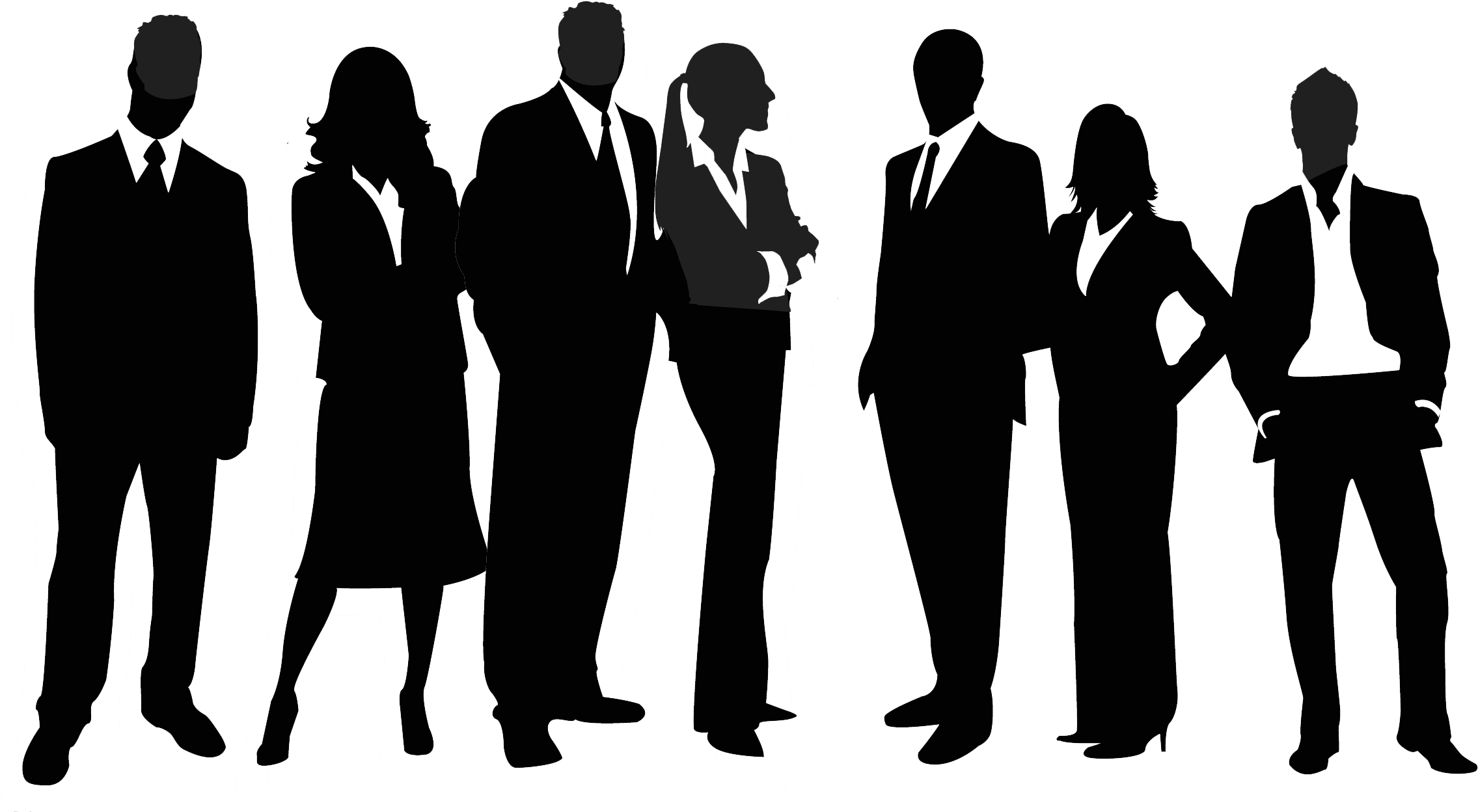 Women Group Silhouette Transparent - Silhouette (2480x1314), Png Download