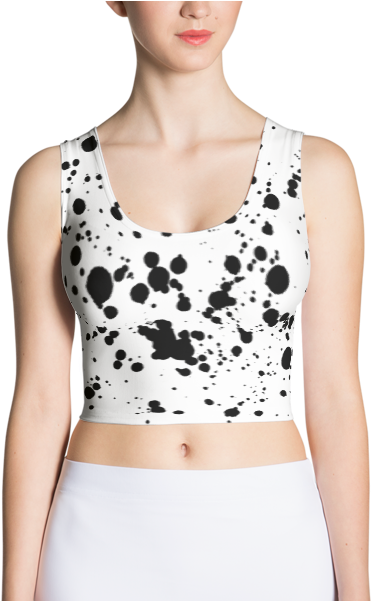 Ink Splatter Grunge Crop Top - Top (600x600), Png Download