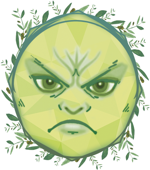 Personal Zen - Olive Kranz (590x579), Png Download