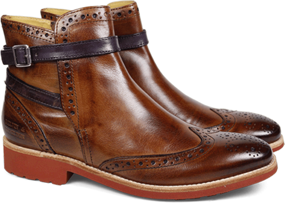 Amelie 11 Classic Tan Strap Purple Wl Red Ankle Boots - Motorcycle Boot (1024x1024), Png Download