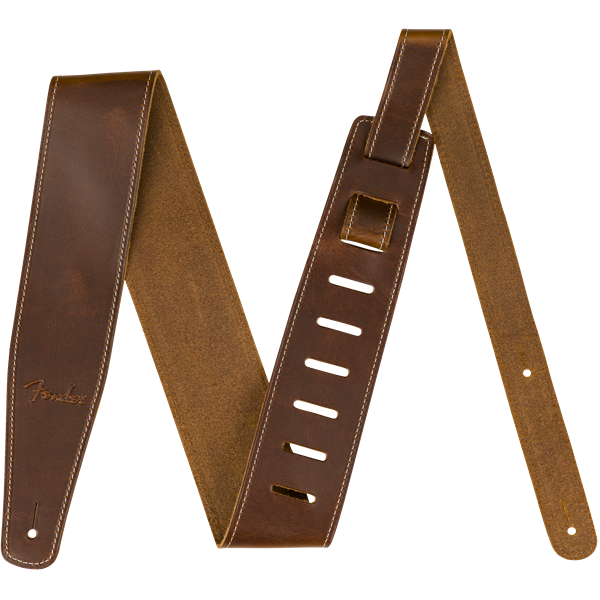 Fender Broken In Leather Strap - Fender Genuine Leather Strap Guitar (600x600), Png Download