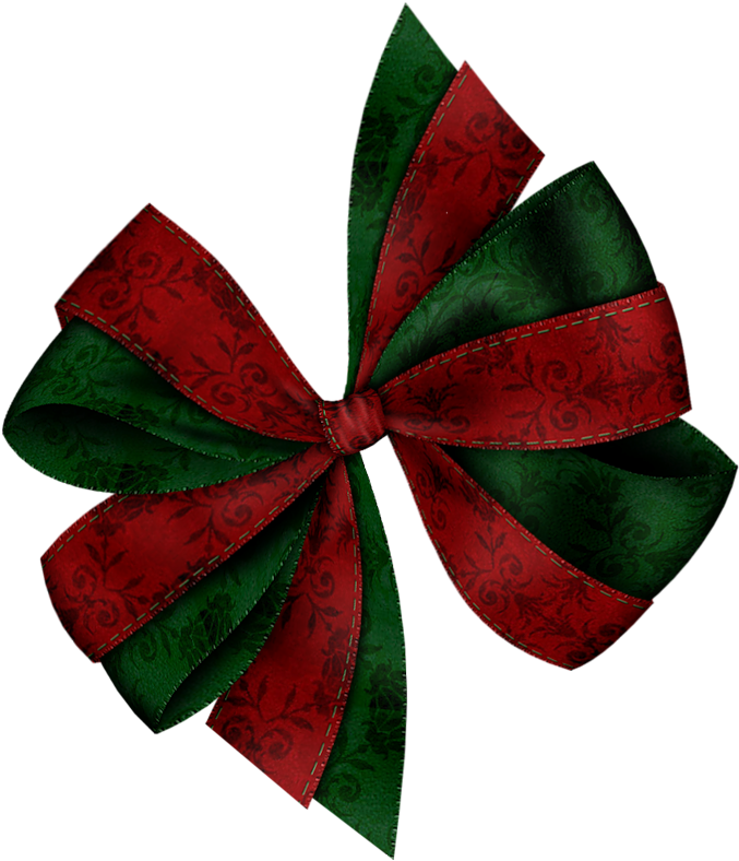 Bows ‿✿⁀○ Bows, Christmas, Arches, Xmas - Green Christmas Bow Clipart (717x800), Png Download