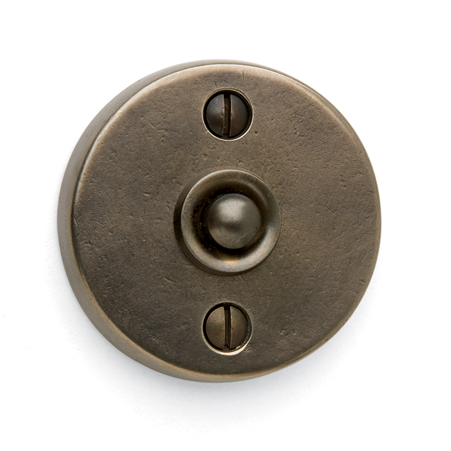 Sun Valley Bronze Round Contemporary Door Bell - Circle (800x600), Png Download