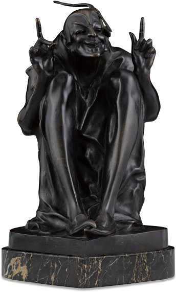 The Hugger Erotic Bronze Attributed To Bruno Zach - Statue (500x625), Png Download