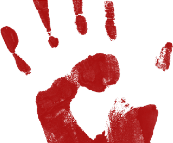 Creepy Clipart Hand - Watercolor Paint (640x480), Png Download