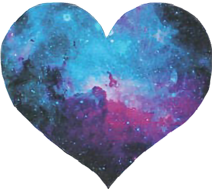 Download Heart Galaxy Sky Blue Purple Pink Pink Purple And