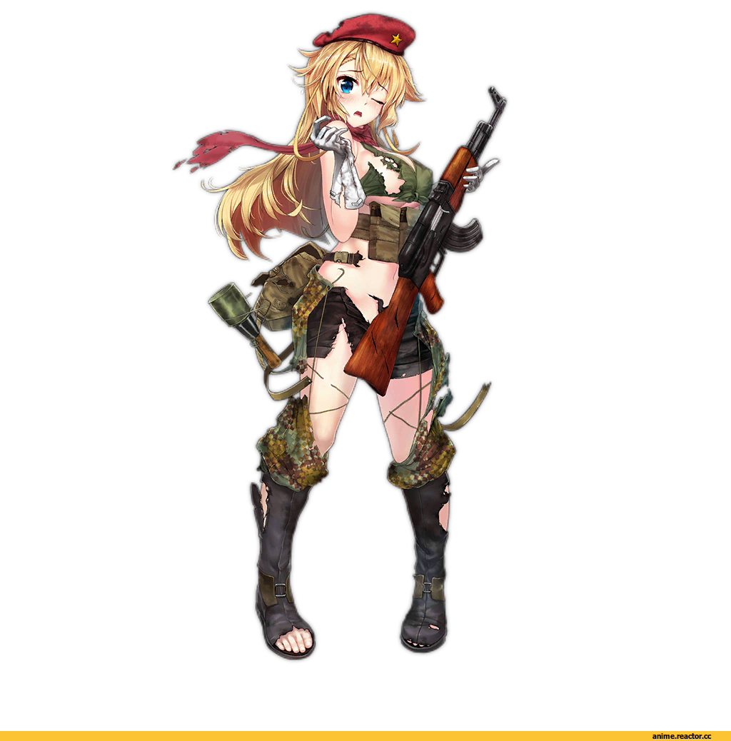 Frontline Anime Girls - Ak 47 Girl Frontline (1024x1038), Png Download