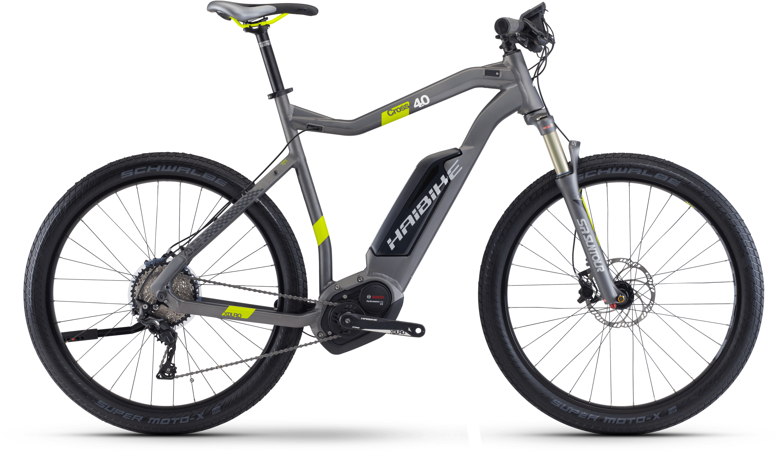 Jpg Black And White Download Bike Transparent Electro - Haibike 2017 Trekking 4.0 (3000x2000), Png Download