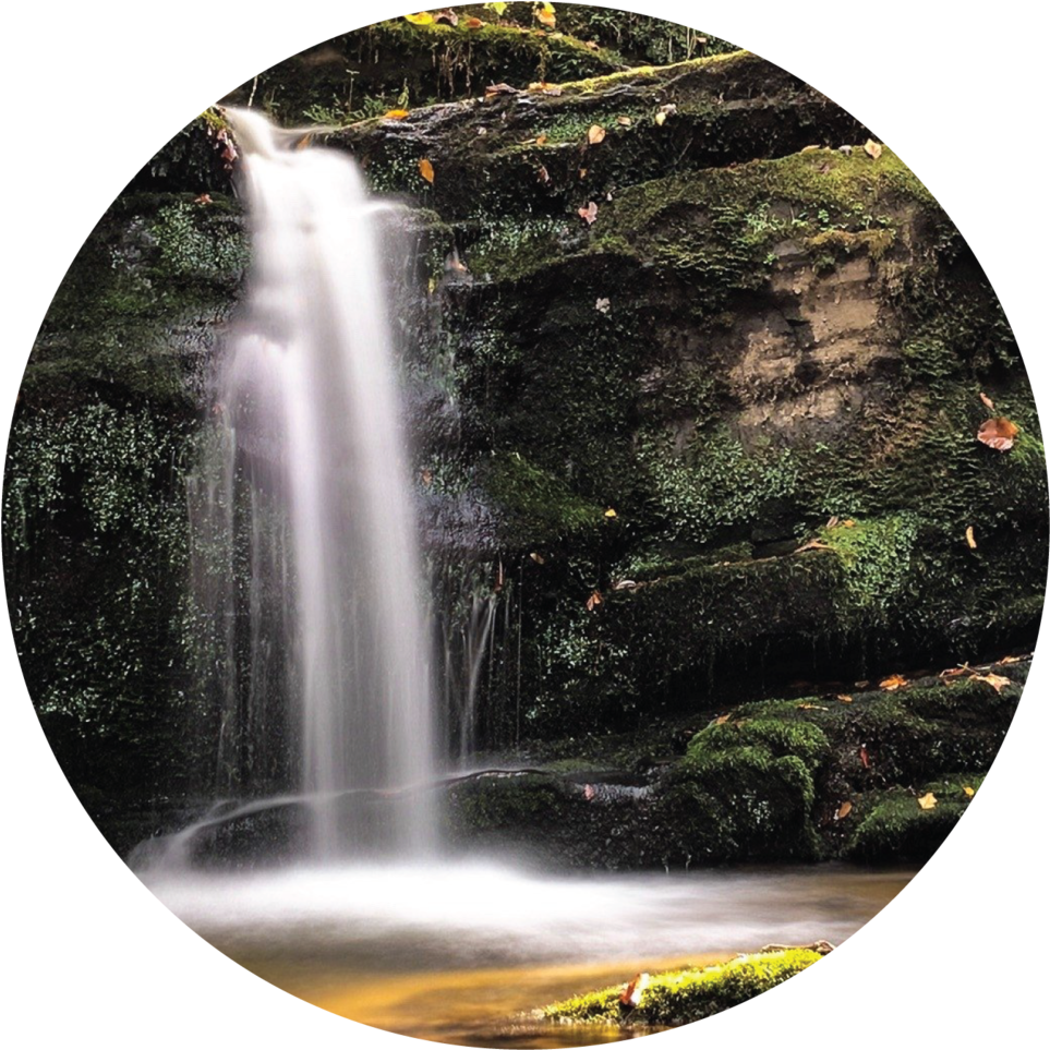 Hikes - Waterfall (1000x1000), Png Download
